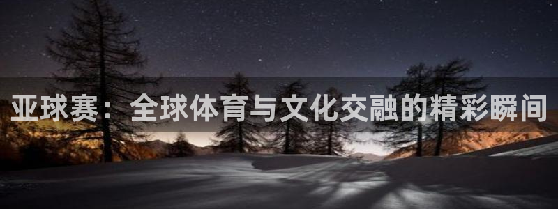 皇冠最新app版本：亚球赛：全球体育与文化交融的精彩瞬间